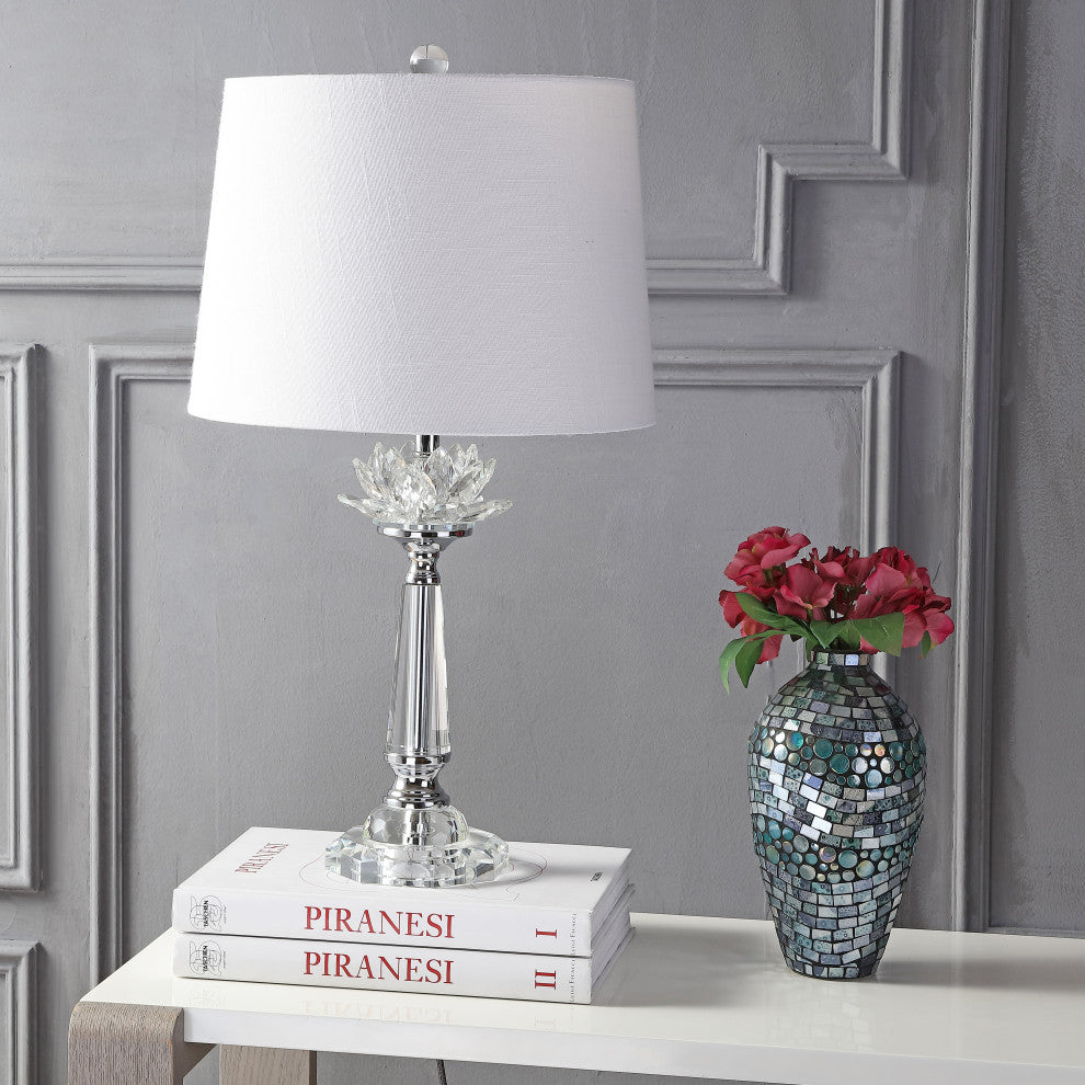 Day 24.5" Crystal Table Lamp, Clear