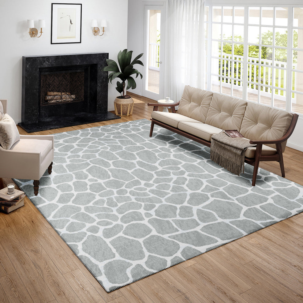 Indoor/Outdoor Mali ML4 Flannel Machine Washable 9' x 12' Rug