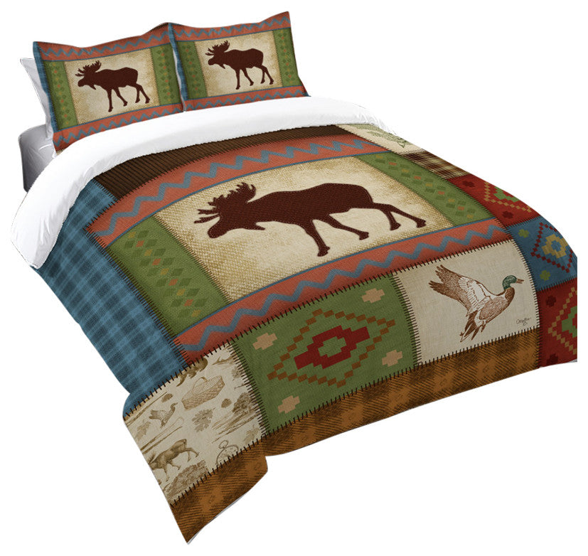 Moose Patch Queen Comforter