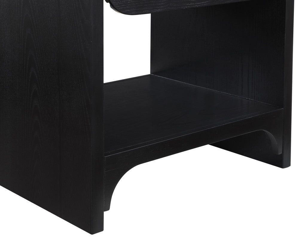 Hayes Night Stand / Side Table, Black, Black