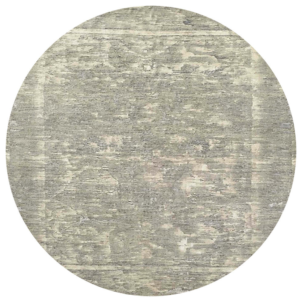 Ahgly Company Indoor Round Mid-Century Modern Area Rugs, 4' Round