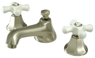 Metropolitan Two Handle 8" to 16" Widespread Lavatory Faucet with Brass Pop-up