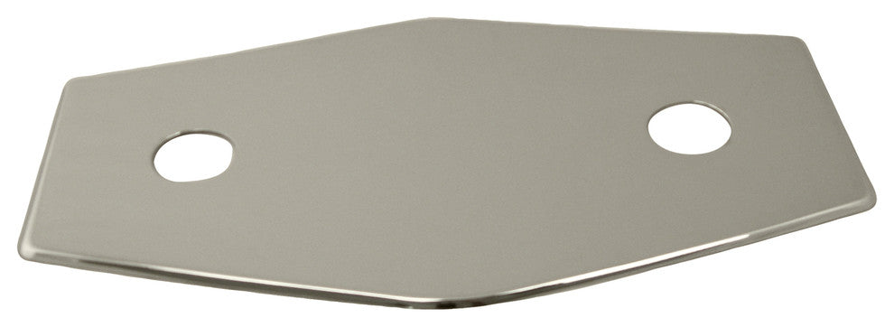 Two-Hole Remodel Plate In Polished Nickel