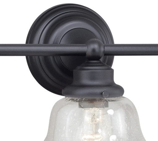 Huntley 3L Vanity Clear Glass Oil Rubbed Bronze