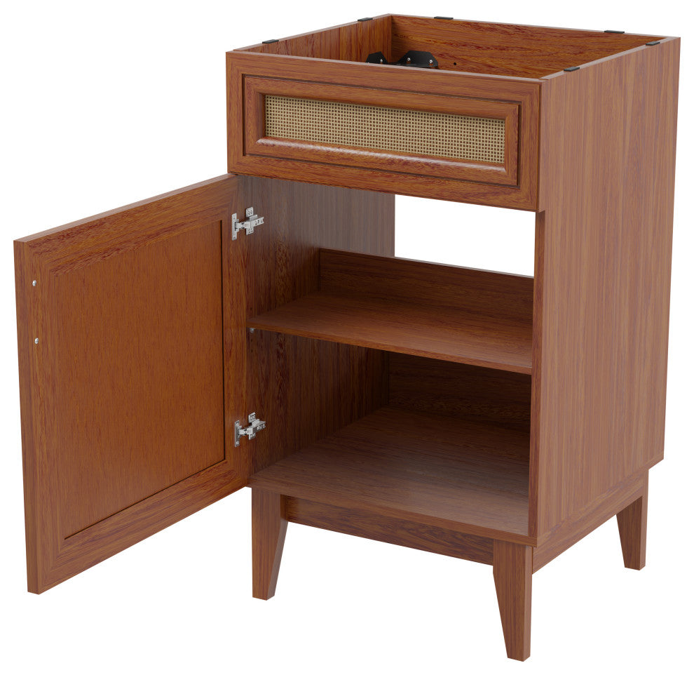 20" Modern Farmhouse 2-Shelf Bath Vanity Cabinet Only(Sink Basin not Included)