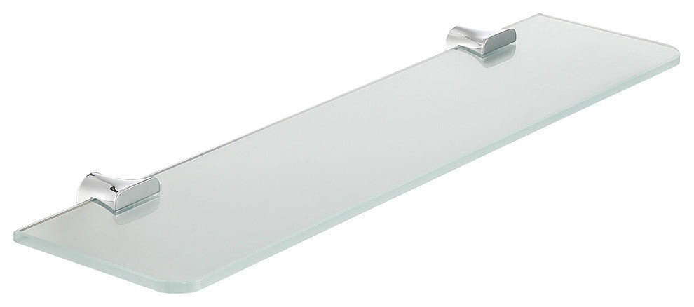Anzzi Essence Series Glass Shelf, Polished Chrome, Polished Chrome