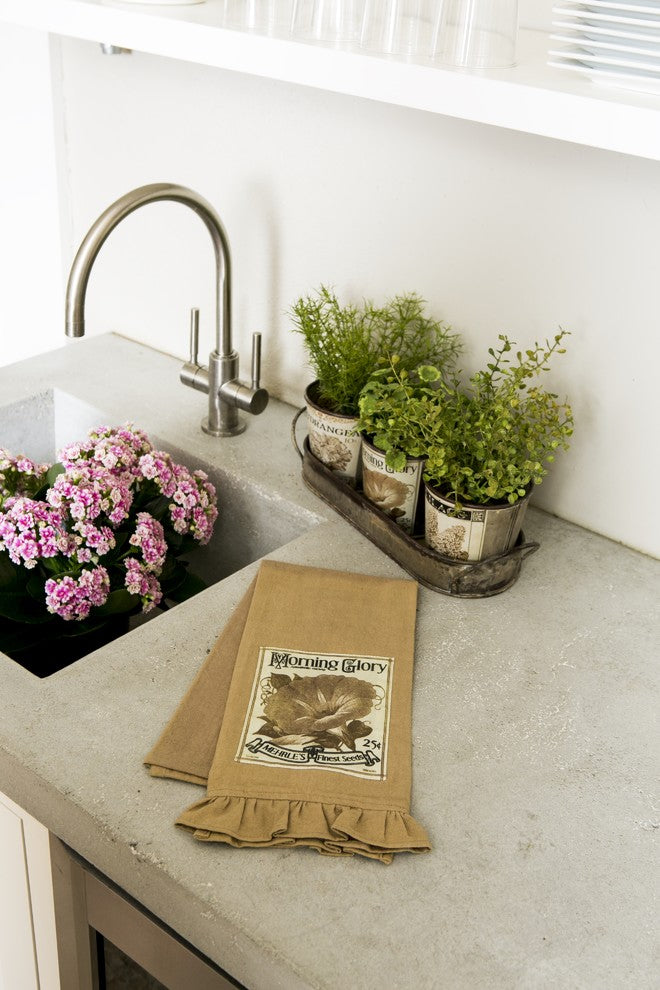 Vintage Garden 18x26 Tea Towel