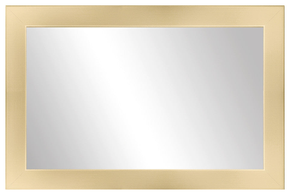 Pendleton Framed Wall Mirror, Champagne Gold, 26"x32"