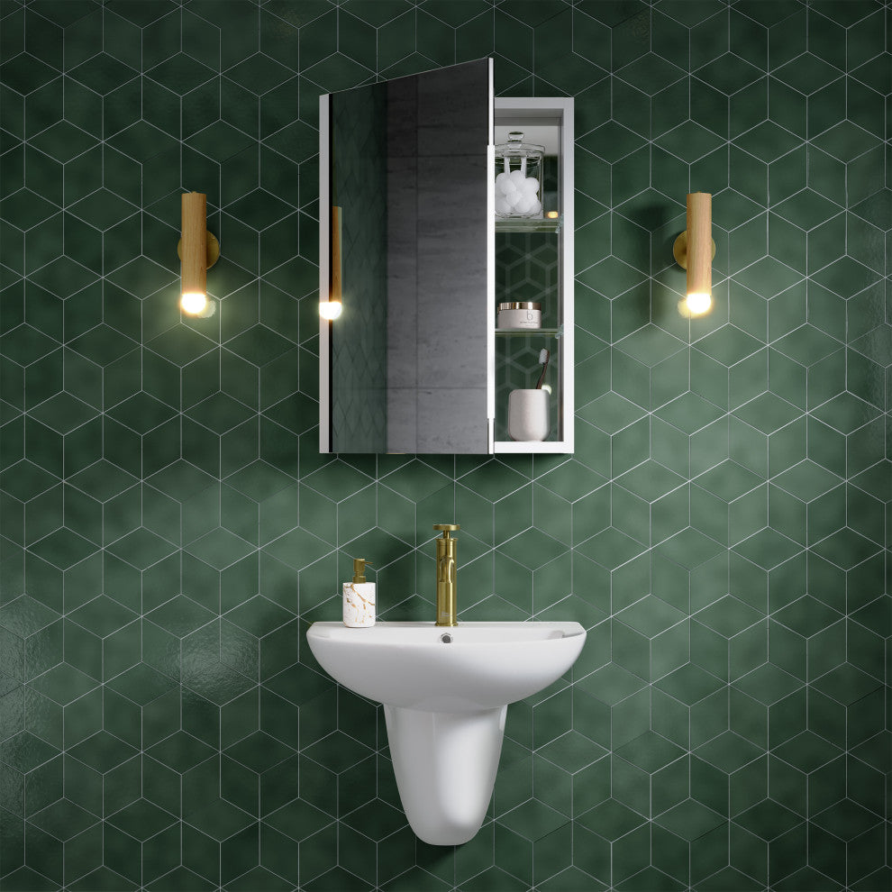 Cache 20"x30"Mirrored Aluminum Medicine Cabinet