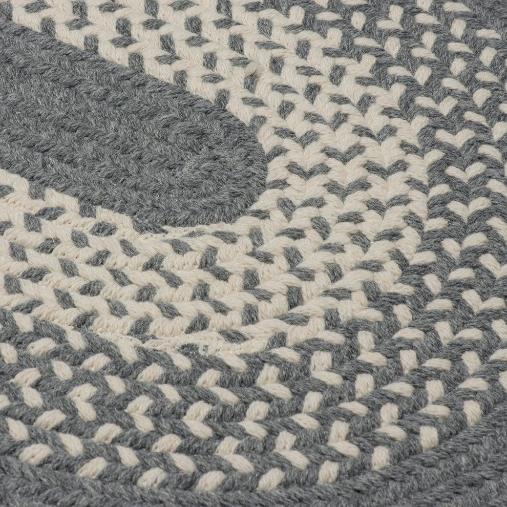 Colonial Mills Jackson JK40 Gray Traditional Area Rug, 12''x15'' Oval