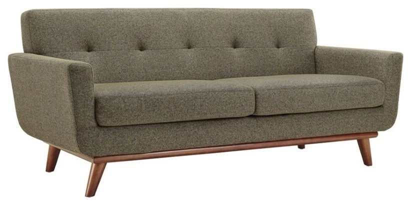 Modern Oatmeal Engage Sofa Loveseat and Armchair, 3-Piece Set