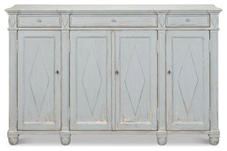Diamond Wall Sideboard Blue Gray With Drawers