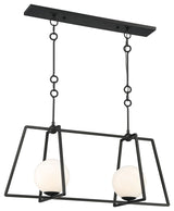 Stratus Large 2-Light Linear Bronze Chandelier