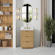 Vinnova Cadiz Bath Vanity, Composite Stone Top, Washed Ash Grey, 24", No Mirror