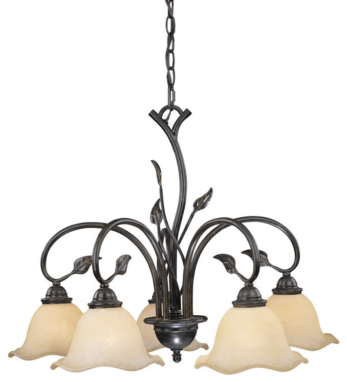 Vaxcel Lighting CH38805 Vine 5 Light Chandelier - Oil Shale