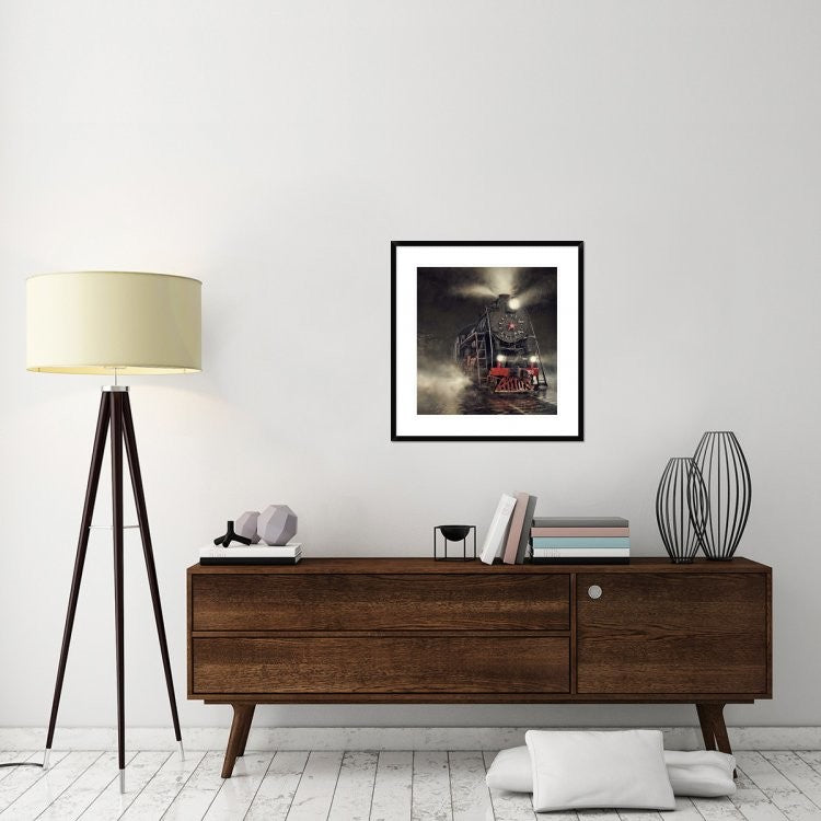 "Beyond Express" Framed Digital Print by Dmitry Laudin, 28x30"