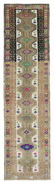 Rug N Carpet - Handmade Oriental 3' 1" x 12' 1" One-of-a-Kind Runner Rug