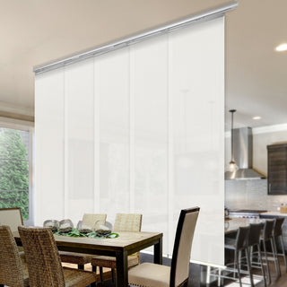 Amour 5-Panel Track Extendable Vertical Blinds 58-110"W