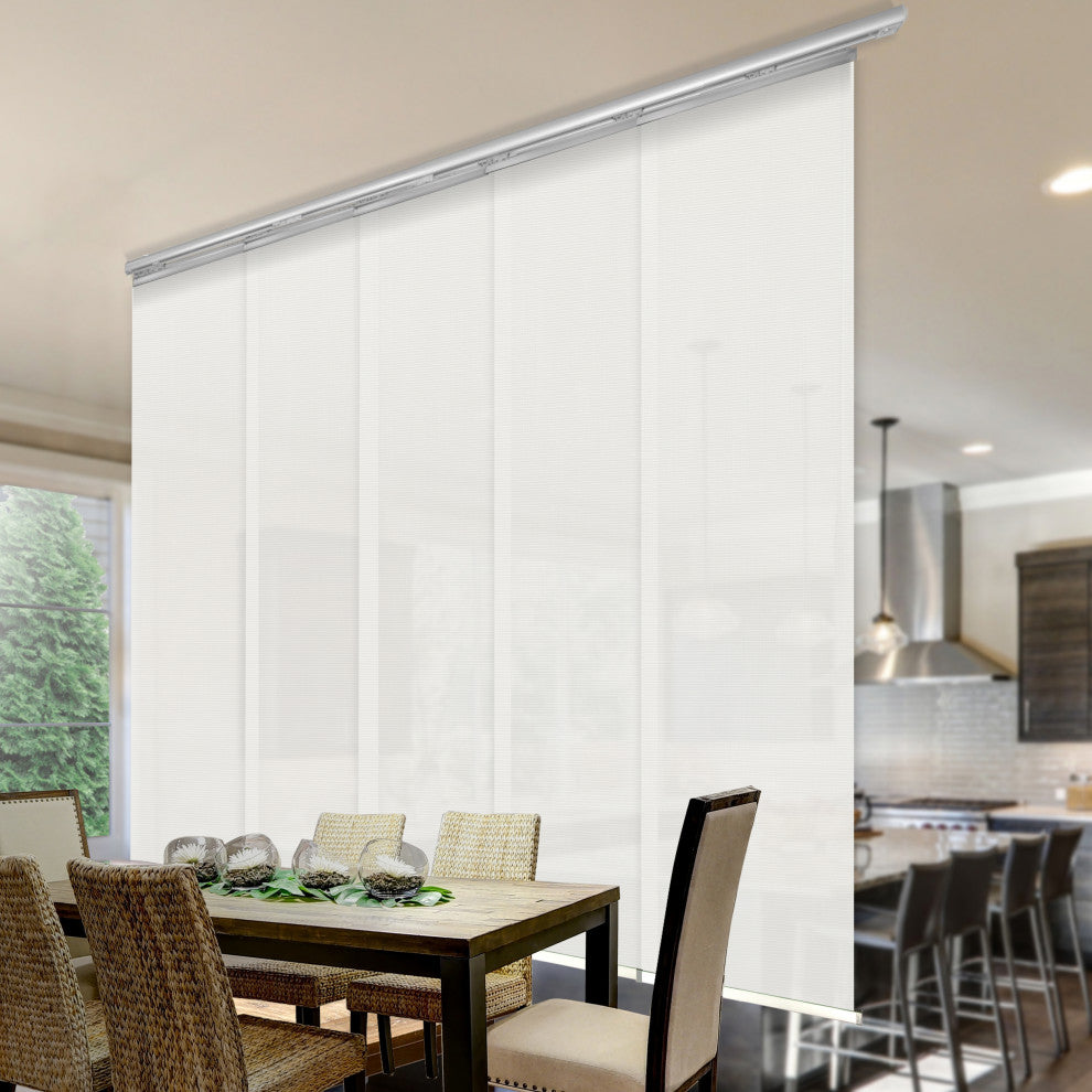 Amour 5-Panel Track Extendable Vertical Blinds 58-110"W