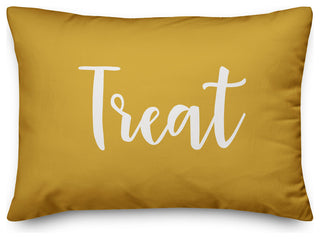 Treat Lumbar Pillow, Mustard, 14"x20"