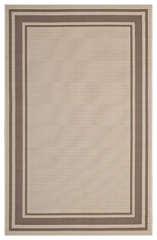 Rim Solid Border Borderline 5x8 Indoor and Outdoor Area Rug