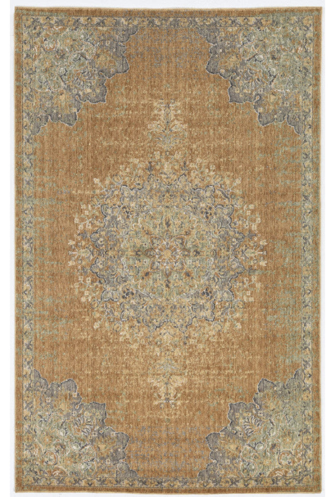 KAS Ria 6824 Coffee Elegance Area Rug, 9'x13"