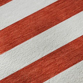 Premium Machine Washable Mayfield AMF528 Red 3' x 5' Rug