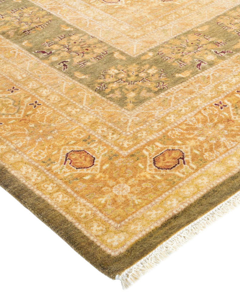 Mogul, One-of-a-Kind Hand-Knotted Area Rug Green, 9'4"x12'2"
