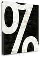 "Punctuated Black Square IV" By Michael Mullan, Giclee on Gallery Wrap Canvas