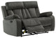 Axel Contemporary Microfiber Recliner Loveseat Gray