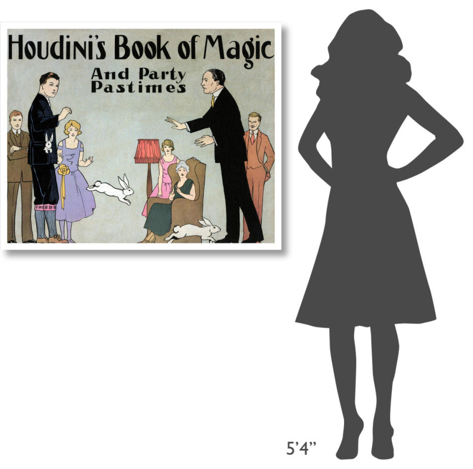 "Houdini's Book of Magic and Party Pastimes" Print by Harry Houdini, 42"x34"