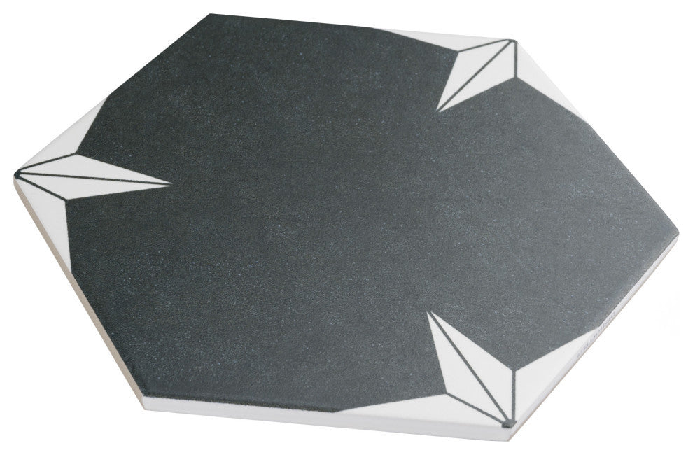 Stella Hex Night Porcelain Floor and Wall Tile