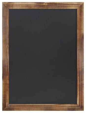 Canterbury Wall Mount Magnetic Chalkboard Sign Set- 18" x 24", Torched Brown, 18" X 24"