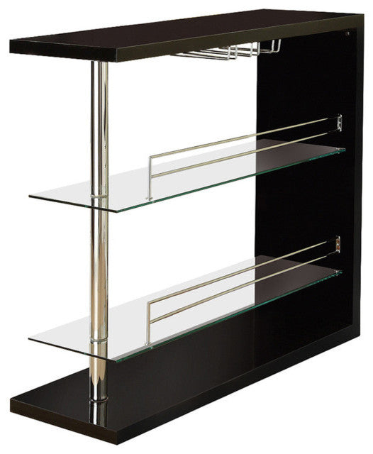 Coaster Contemporary Bar Unit, Black