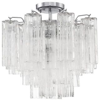 CRYSTORAMA Addis 4 Light Polished Chrome Ceiling Mount