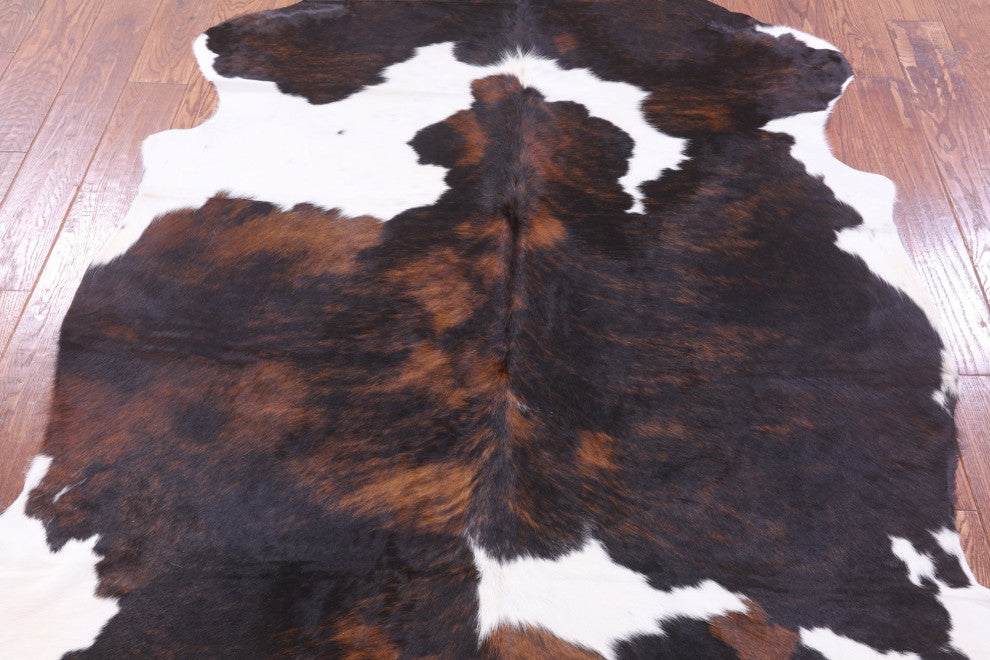 Tricolor Natural Cowhide Rug 6' 7" X 5' 9" C2210