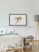 "Lazy Octopus" Framed Painting Print, 12"x8"