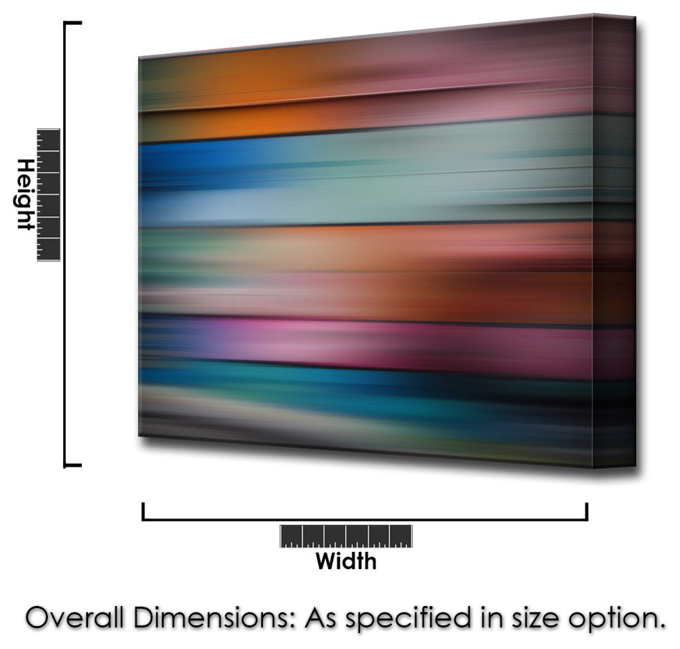 Ready2HangArt ''Blur Stripes XVII'' Canvas Wall Art, 20 in. Highx30 in. Wide