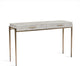 Morand Desk - Sorrel Gray Sharkskin, Antique Gold