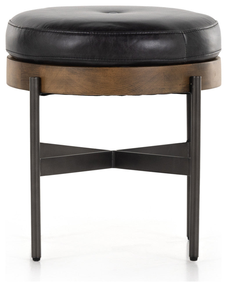 Edwyn Small Ottoman, Sonoma Black