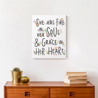 Fire in Her Soul 11x14 Canvas Wall Art