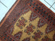 Handmade Vintage Uzbek Bukhara Rug, 2.5'x3.9', 77cm x120cm 1960s