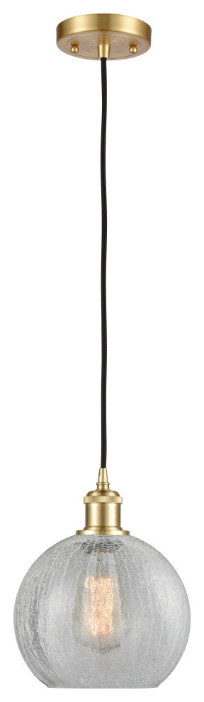 Innovations Lighting 516-1P-SG-G125-8-LED Athens 1 Light 8" Mini Pendant