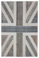 Rug N Carpet - Handmade Anatolian 6' 7'' x 10' 0'' Flag Patchwork Rug