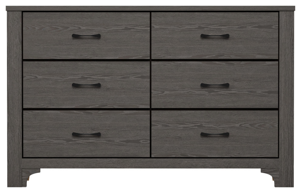 Carroll Stone Brown 6-Drawer Dresser