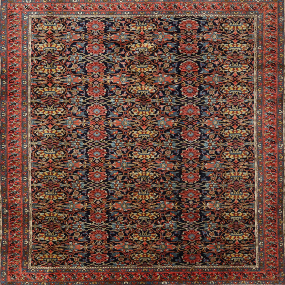 Ahgly Company Indoor Square Traditional Area Rugs, 5' Square