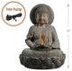 Outdoor Buddha Water Fountain w/ LED Lights