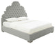 TOV Furniture Carolina Grey Velvet Bed in King