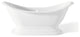 Cheviot Products Regency Cast Iron Bathtub With Pedestal Base and Faucet Holes