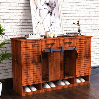 Mini Sliding Barn Door Hardware Kit, Arrow Design, 114", Single